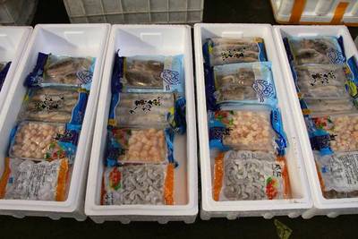 煙臺市場海鮮年貨大比拼 本地海鮮漸成年貨主角，傳統農副產品銷售平穩